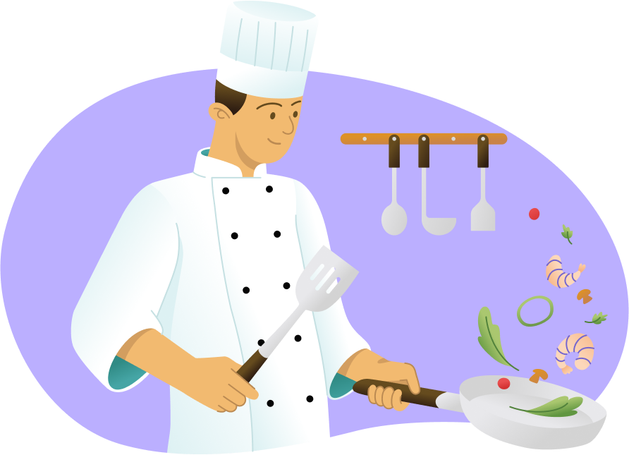 Chef cooking